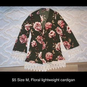 Floral cardigan